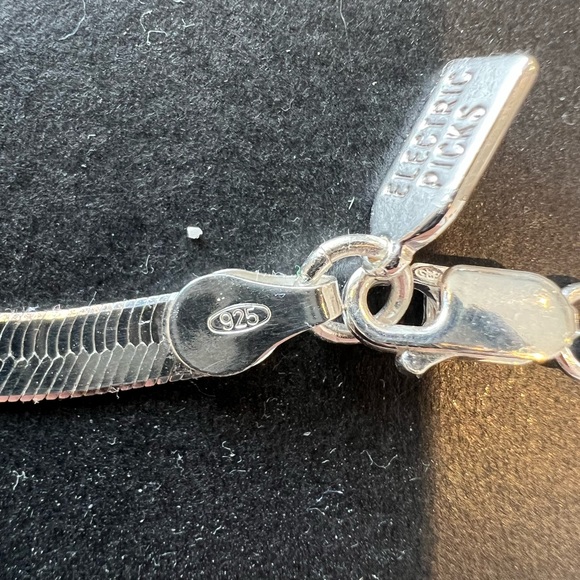 Electric Picks Python Sterling Silver Necklace - Picture 3 of 5